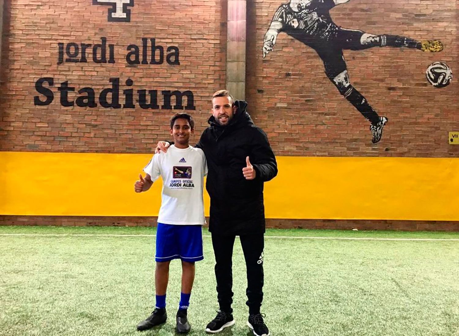 Aayan at the Jordi Alba Campus