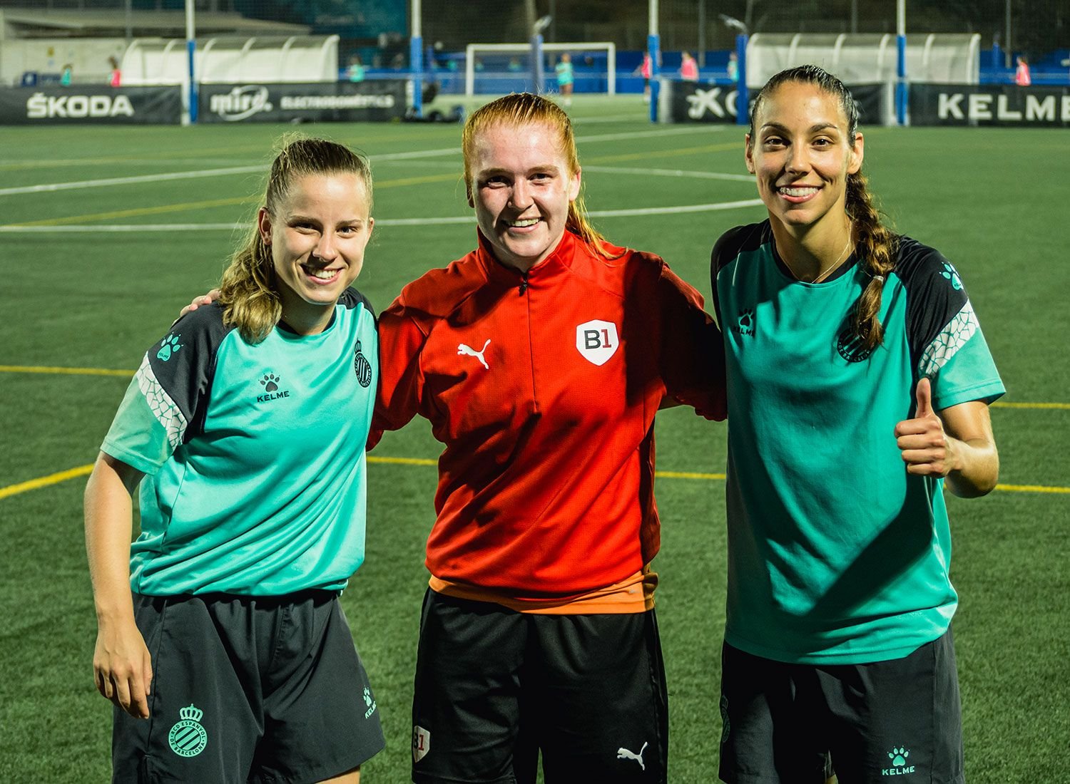 Simone Hofer training with RCD Espanyol